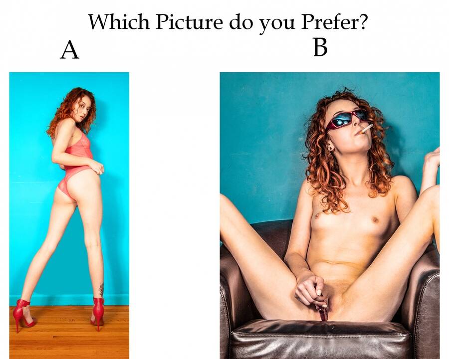 photographer Carney Malone vaginal insertions modelling photo. please indicate your choice in  you comments.