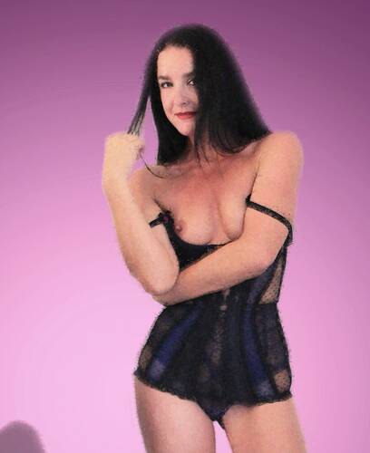 digital artist WigglyBeezers art nude modelling photo