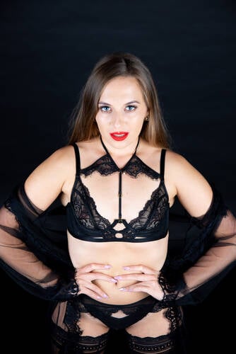 photographer High Glam Photography glamour modelling photo taken at @Studio_Fifty_Eight with Monika Lara Smith