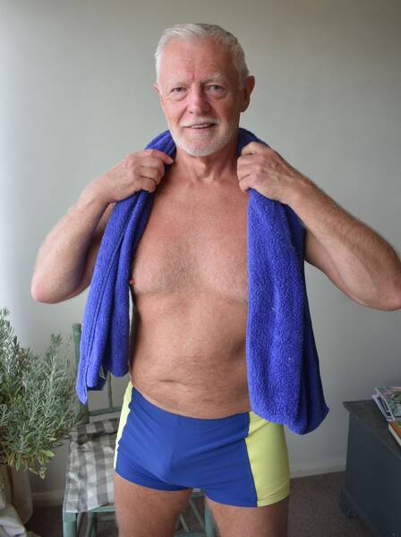 model Mature British guy topless modelling photo taken by Photo Freddie