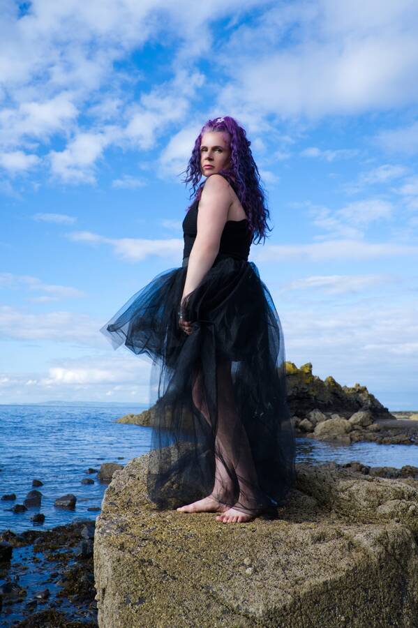 photographer friendly John glamour modelling photo taken at Dunure beach with @Knotti3Ang31L