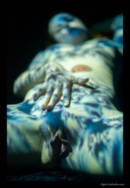 photographer MadMarv open leg modelling photo. fractal imagery licensed from maths town.